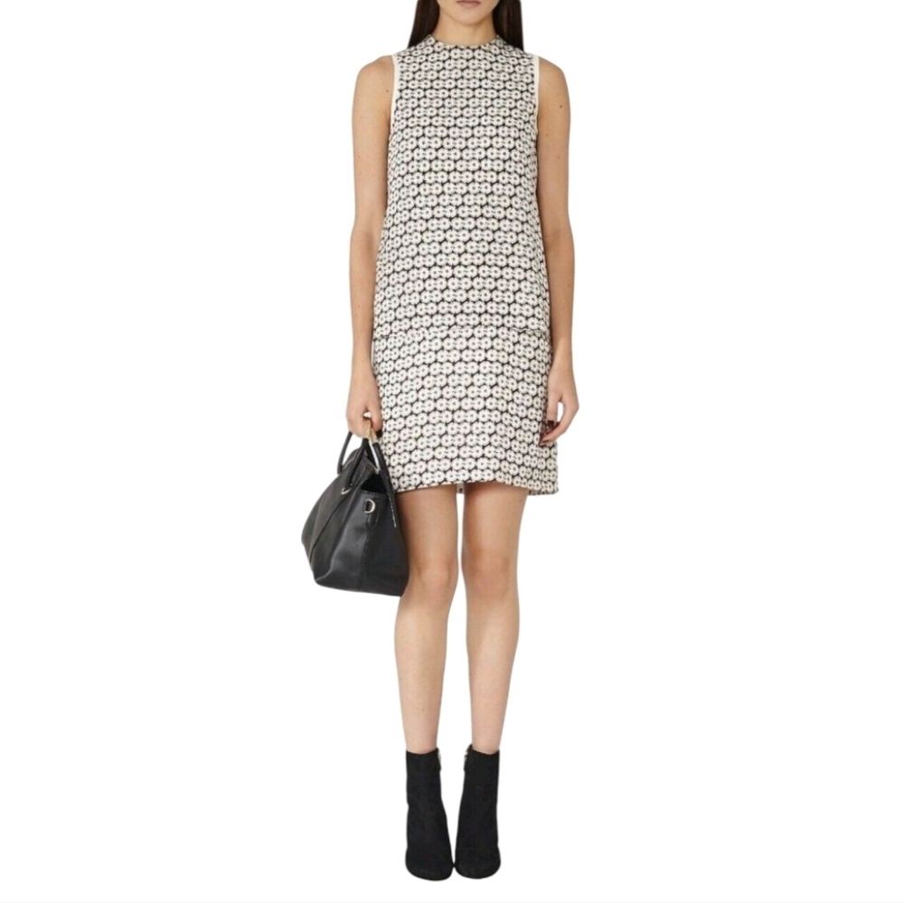 Reiss Jasper Layer Printed Dress Women's 4